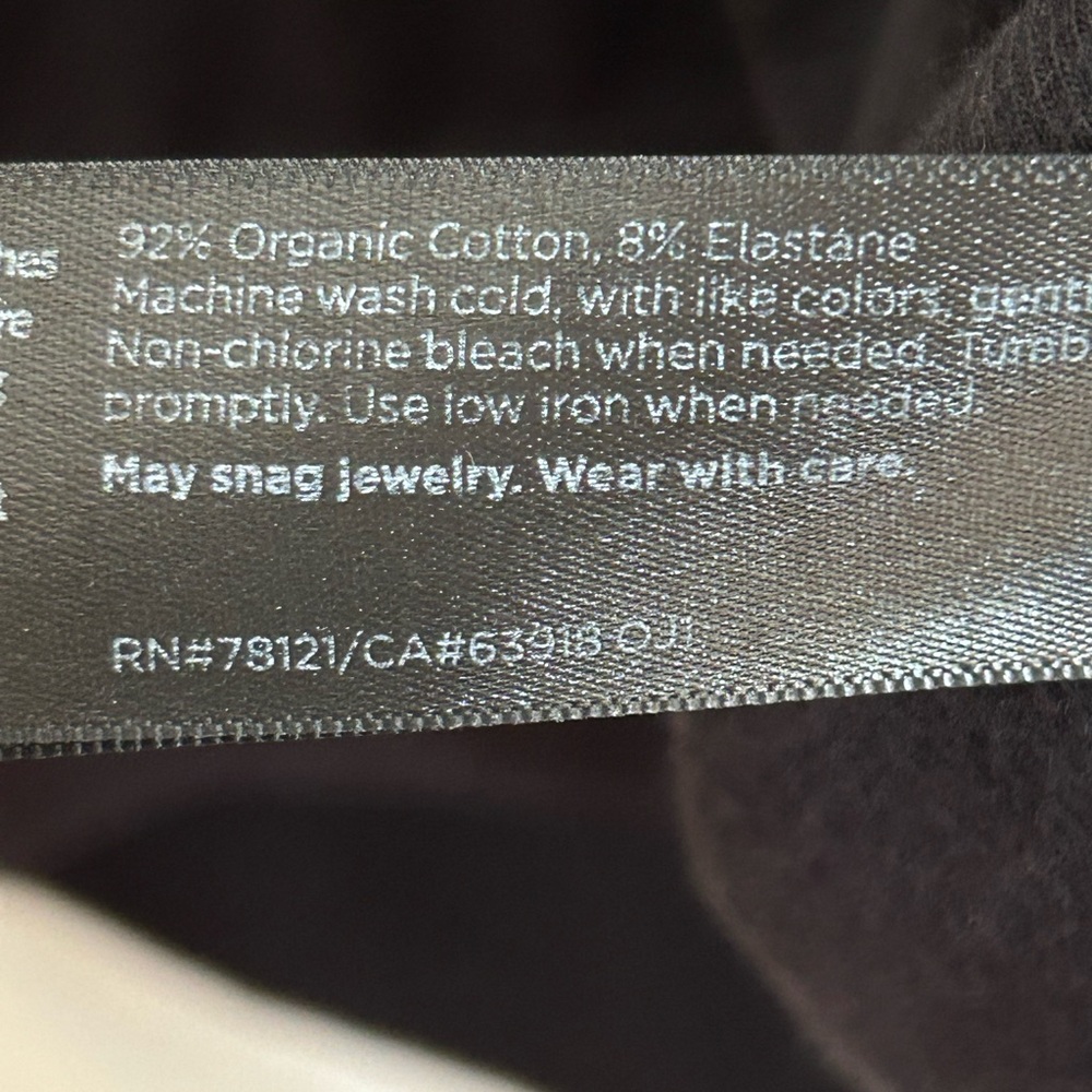 Eileen Fisher Traceable Organic Cotton Jersey Crew Neck Top Large Black Boxy Fit - Picture 7 of 9